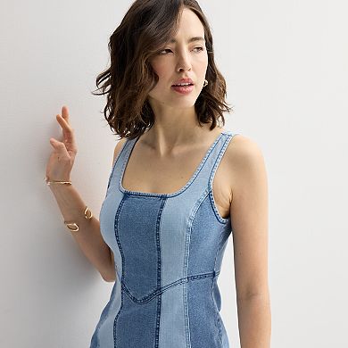 Women's INTEMPO™ Colorblock Denim Mini Dress