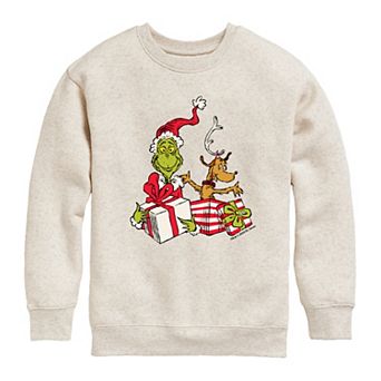 Girls 7-16 Dr. Seuss The Grinch & Max Fleece Sweatshirt
