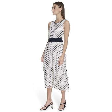 Women's La Nouvelle Renaissance Sleeveless Belted Hem Dress