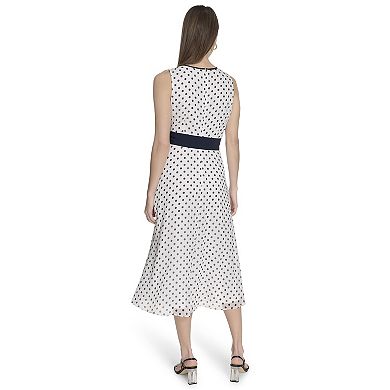 Women's La Nouvelle Renaissance Sleeveless Belted Hem Dress