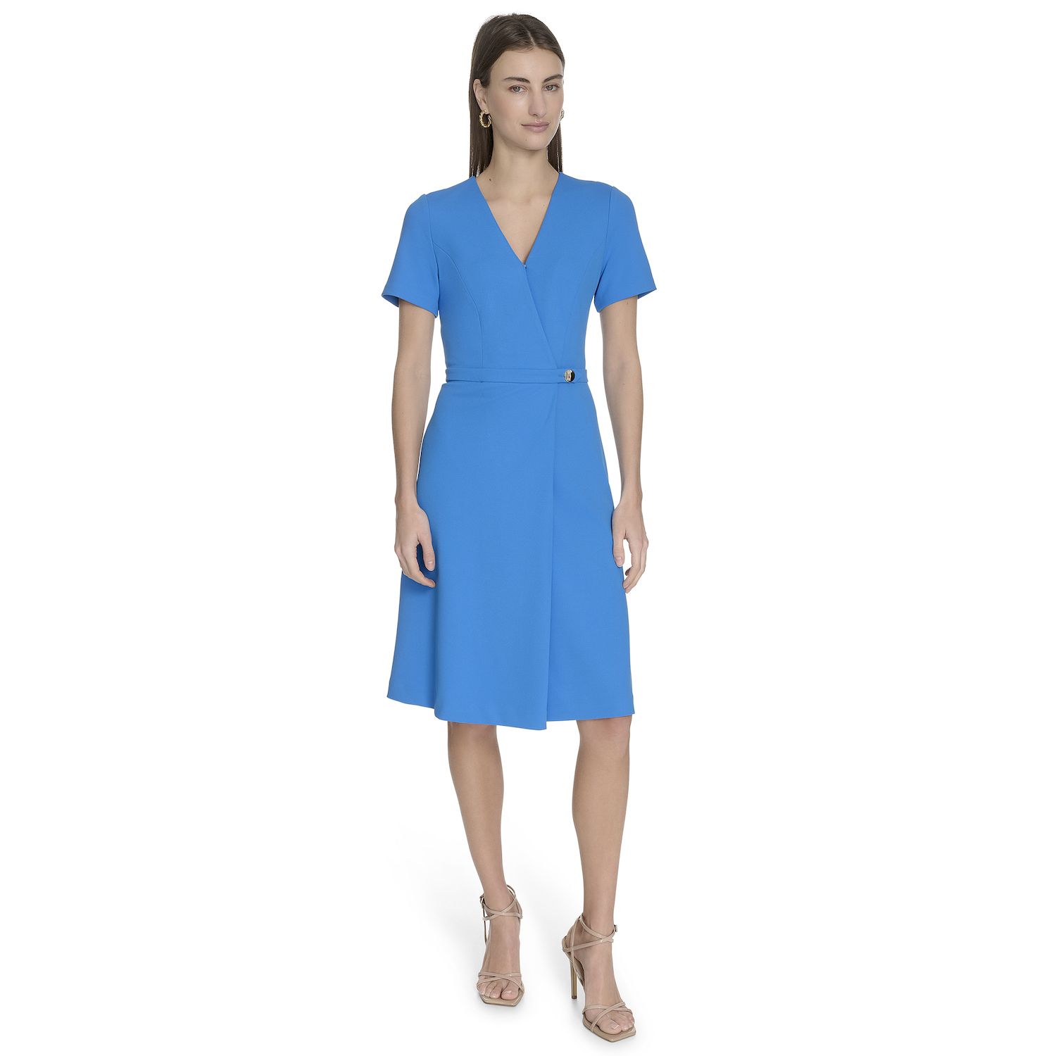 Женские платья La Nouvelle Renaissance Short Sleeve Surplice Short Dress