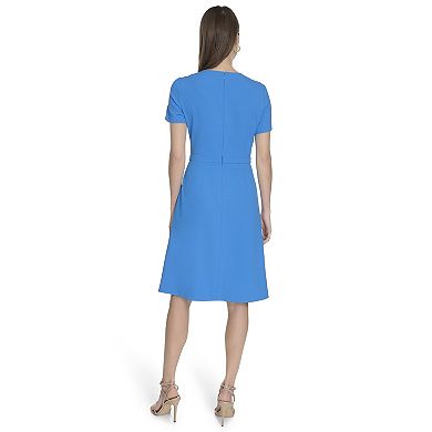 Women's La Nouvelle Renaissance Short Sleeve Surplice Short Dress