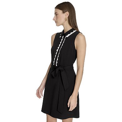 Women's La Nouvelle Renaissance Sleeveless Scallop Trim Dress
