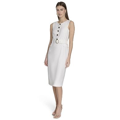 Women's La Nouvelle Renaissance Sleeveless Belted Midi Dress