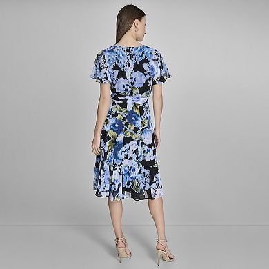 Women's Harper Rose V-Neck Button Front Short Dress