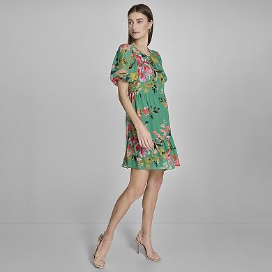 Women's Harper Rose Ruched Neck Tiered Short Dress