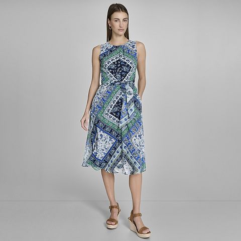 Женские платья Harper Women's Harper Rose Sleeveless Belted Midi Dress