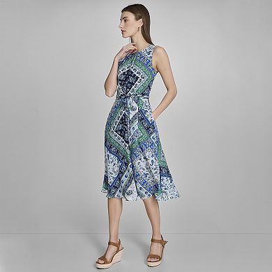 Women's Harper Rose Sleeveless Belted Midi Dress