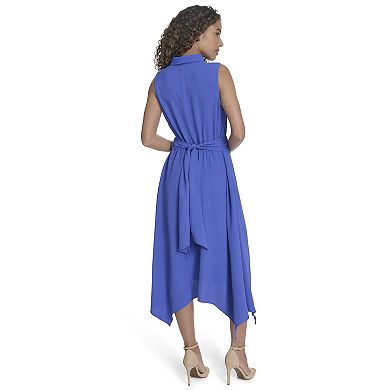 Women's Harper Rose Collared Criss-Cross Midi Shirt Dress
