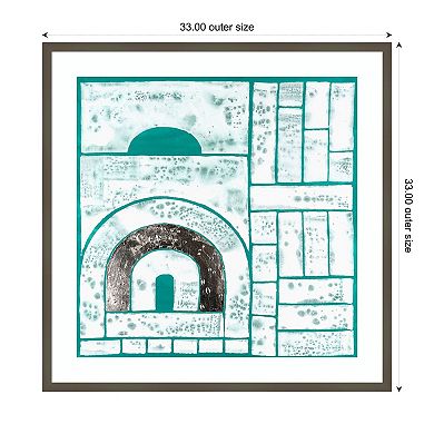 Beryl Motif II by Vanna Lam Wood Framed Wall Art Print