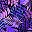 Purple Palm Leaf