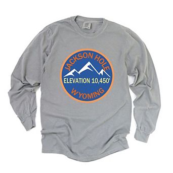 Jackson Hole Ski Resort Garment Dyed Long Sleeve Tees