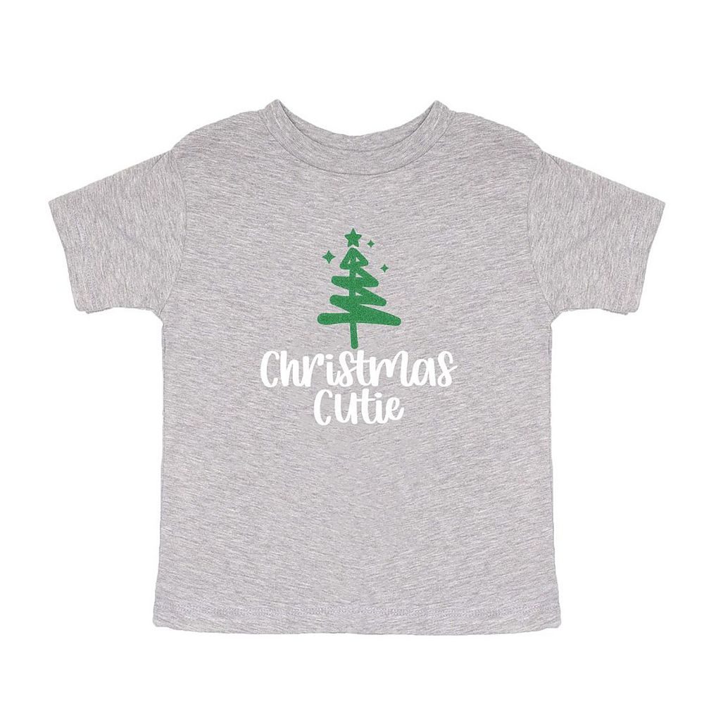 Thea Merry Christmas Trees Thumbhole Sleeve Graphic Tee