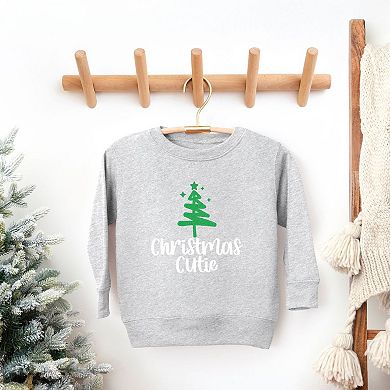 Christmas Cutie Tree Glitter Youth Ultra-soft Graphic Sweatshirt