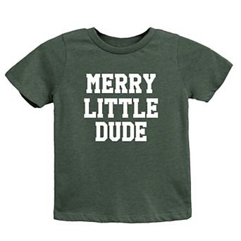 Merry Little Dude Youth Short Sleeve Graphic Tee