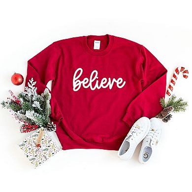 Believe Bold Cursive Sweatshirt