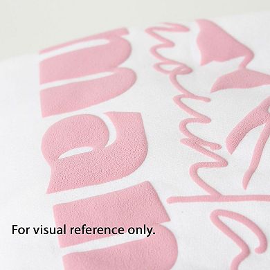 Merry Christmas Bold Cursive Words Raised Print Sweatshirt