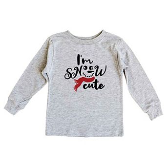 I'm Snow Cute Glitter Youth Long Sleeve Graphic Tee