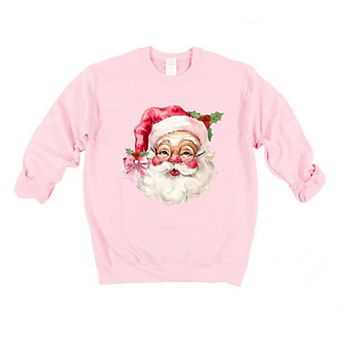 Simply Sage Market Watercolor Santa Face Sweatshirt