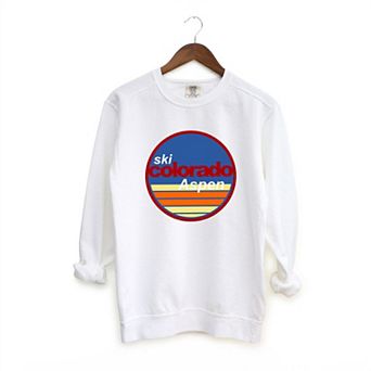 Aspen Ski Resort Garment Dyed Sweatshirt