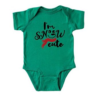 The Juniper Shop I'm Snow Cute Glitter Baby Bodysuit
