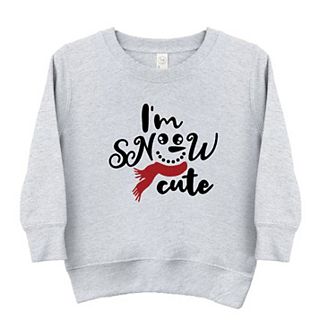 I'm Snow Cute Glitter Toddler Graphic Sweatshirt