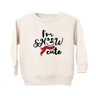 I'm Snow Cute Glitter Toddler Graphic Sweatshirt