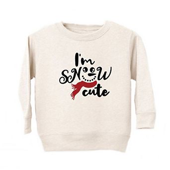 I'm Snow Cute Glitter Toddler Graphic Sweatshirt