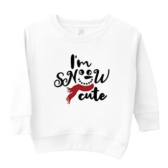 I'm Snow Cute Glitter Toddler Graphic Sweatshirt