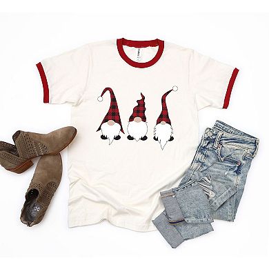 Buffalo Check Gnomes Ringer Tee