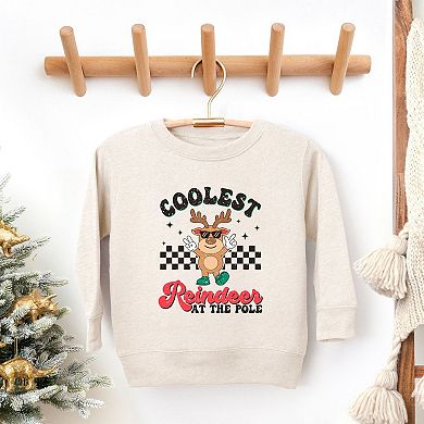 Coolest Reindeer At The Pole Youth Ultra-soft Graphic Sweatshirt