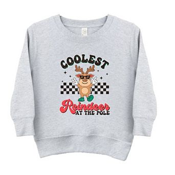 Coolest Reindeer At The Pole Youth Ultra-soft Graphic Sweatshirt