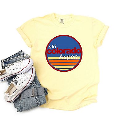 Aspen Ski Resort Garment Dyed Tees