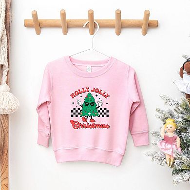 Holly Jolly Christmas Tree Youth Ultra-soft Graphic Sweatshirt