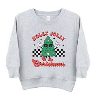 Holly Jolly Christmas Tree Youth Ultra-soft Graphic Sweatshirt