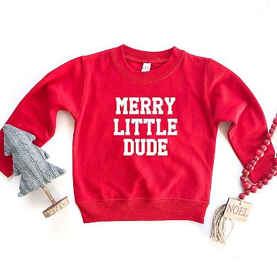Merry Little Dude Youth Ultra-soft Graphic Sweatshirt