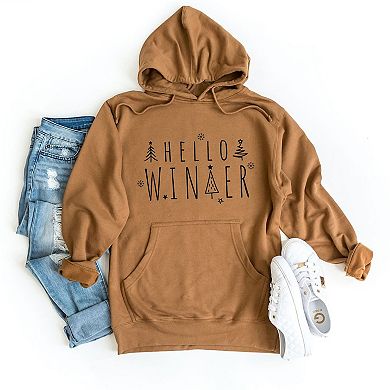 Hello Winter Trees Hoodie