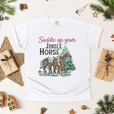 Saddle Your Jingle Horse Garment Dyed Tees