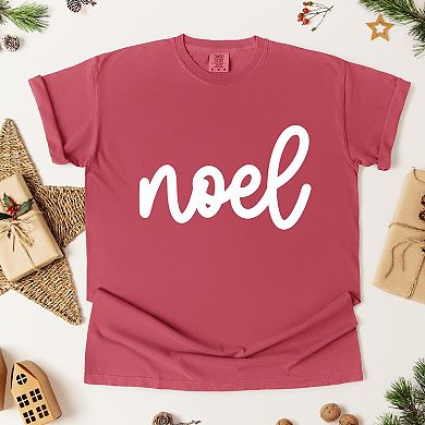 Simply Sage Market Noel Bold Cursive Garment Dyed Tee