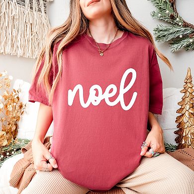 Simply Sage Market Noel Bold Cursive Garment Dyed Tee