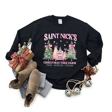 Coquette St. Nick's Tree Farm Sweatshirt