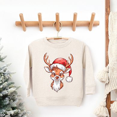 Cute Reindeer Head Youth Ultra-soft Graphic Sweatshirt