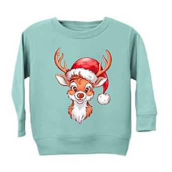 Cute Reindeer Head Youth Ultra-soft Graphic Sweatshirt