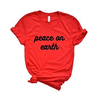 Peace On Earth Bold Cursive Sweatshirt