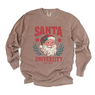 Simply Sage Market Vintage Santa University Garment Dyed Long Sleeve