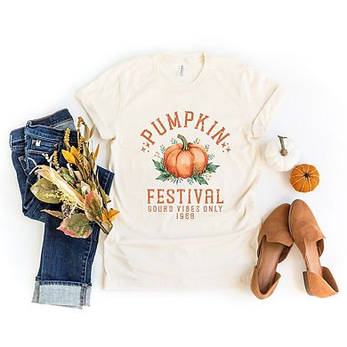 Simply Sage Market Pumpkin Gourd Vibes Only Short Sleeve Tee - 2XL - Blush