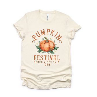 Simply Sage Market Pumpkin Gourd Vibes Only Short Sleeve Tee - 2XL - Blush