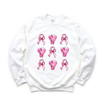 Coquette Breast Cancer Collage Sweatshirt