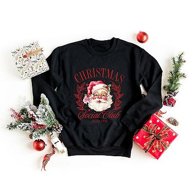 Christmas Social Club Santa Sweatshirt
