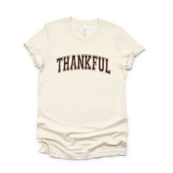Thankful Varsity Short Sleeve Graphic Tee